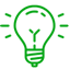 Green Lightbulb Icon